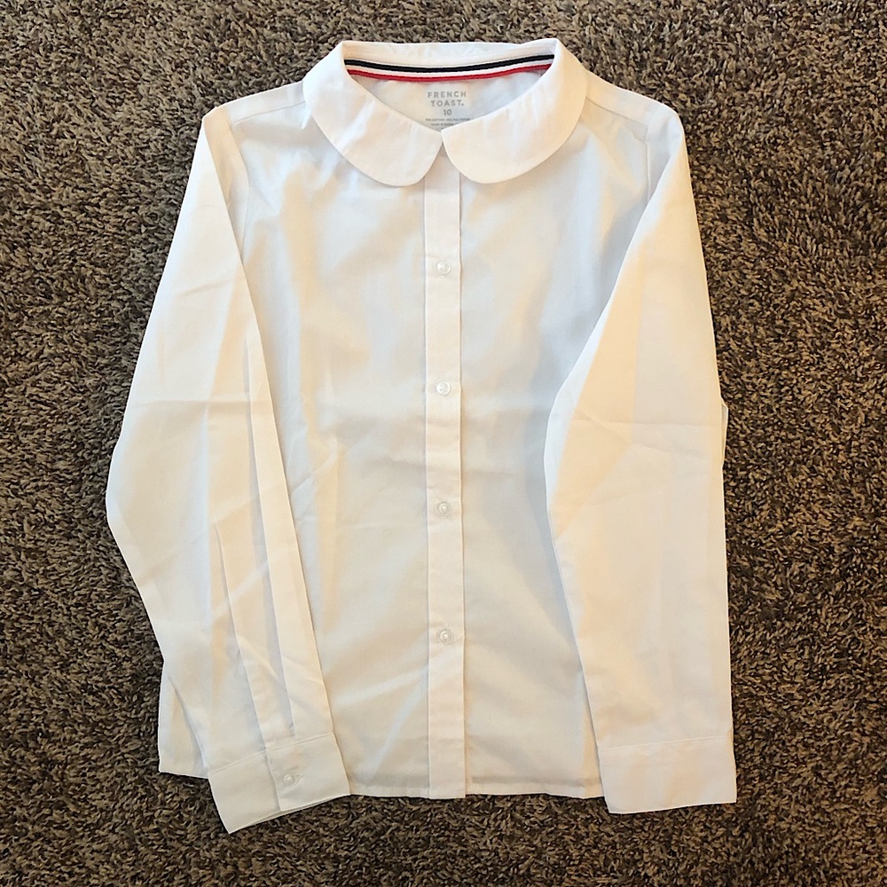 Girls Brand New French Toast White Blouses
